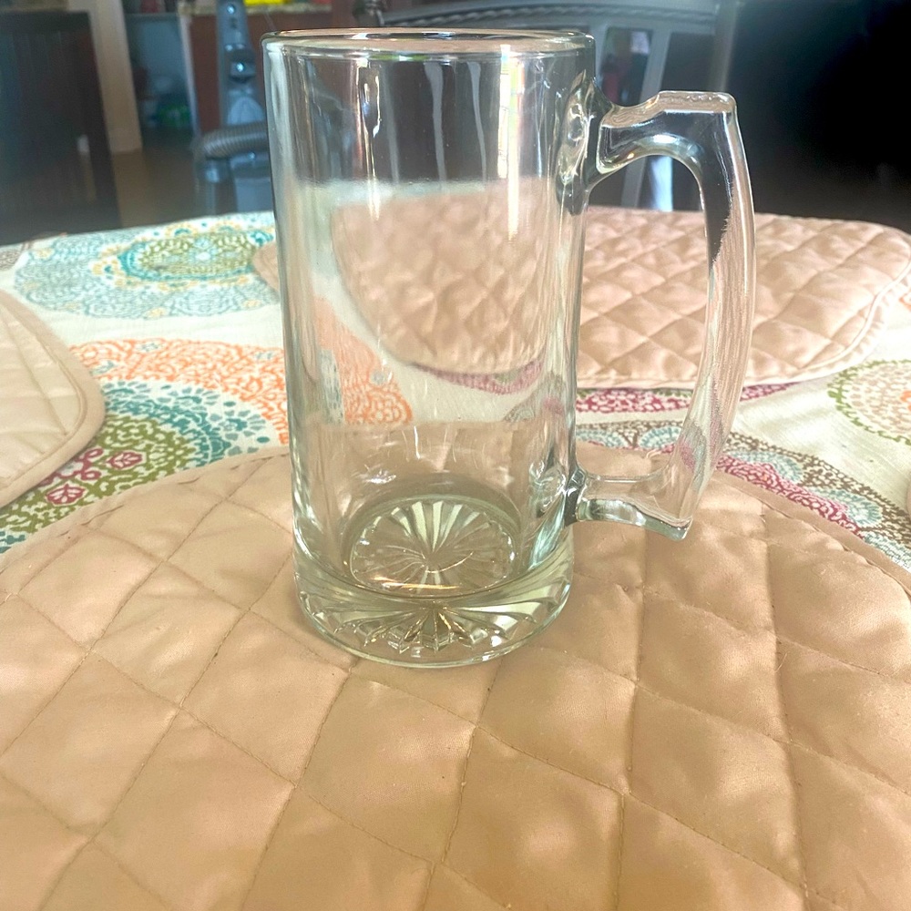 😍❤️🥰 3 for 12 - Special - Glass Beer Mug with Handle